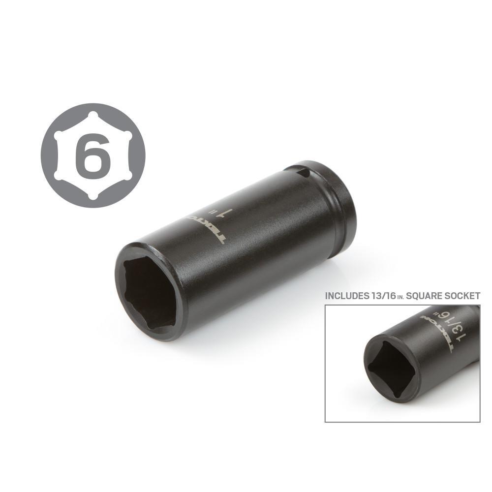 3/4 in. Drive 7/8-2 in. 6-Point Deep Impact Socket Set (22-Piece) - Super Arbor