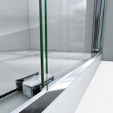 Essence-H 56 to 60 in. x 76 in. Semi-Frameless Bypass Sliding Shower Door in Chrome - Super Arbor