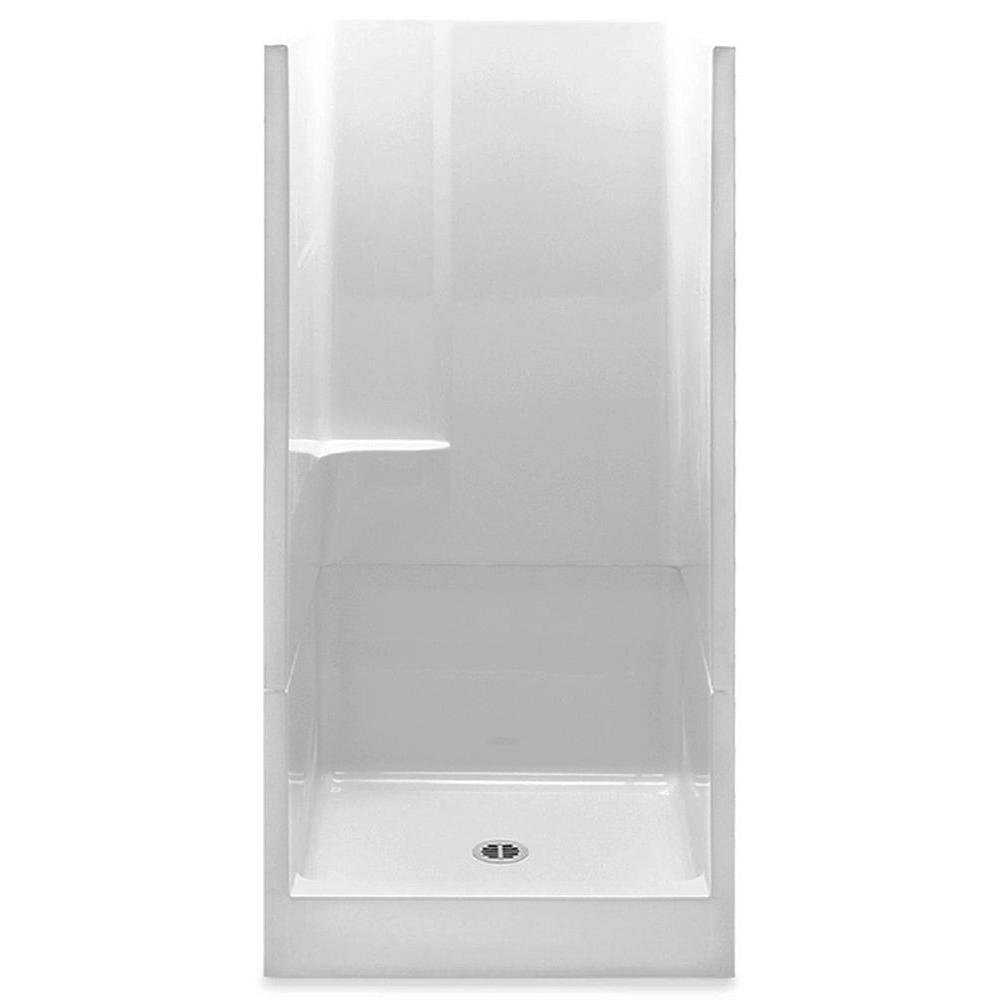 Varia 36 in. x 36 in. x 72 in. 2-Piece Shower Stall with Center Drain in White - Super Arbor