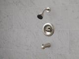 Delta Foundations Brushed Nickel 1-Handle Bathtub and Shower Faucet with Valve