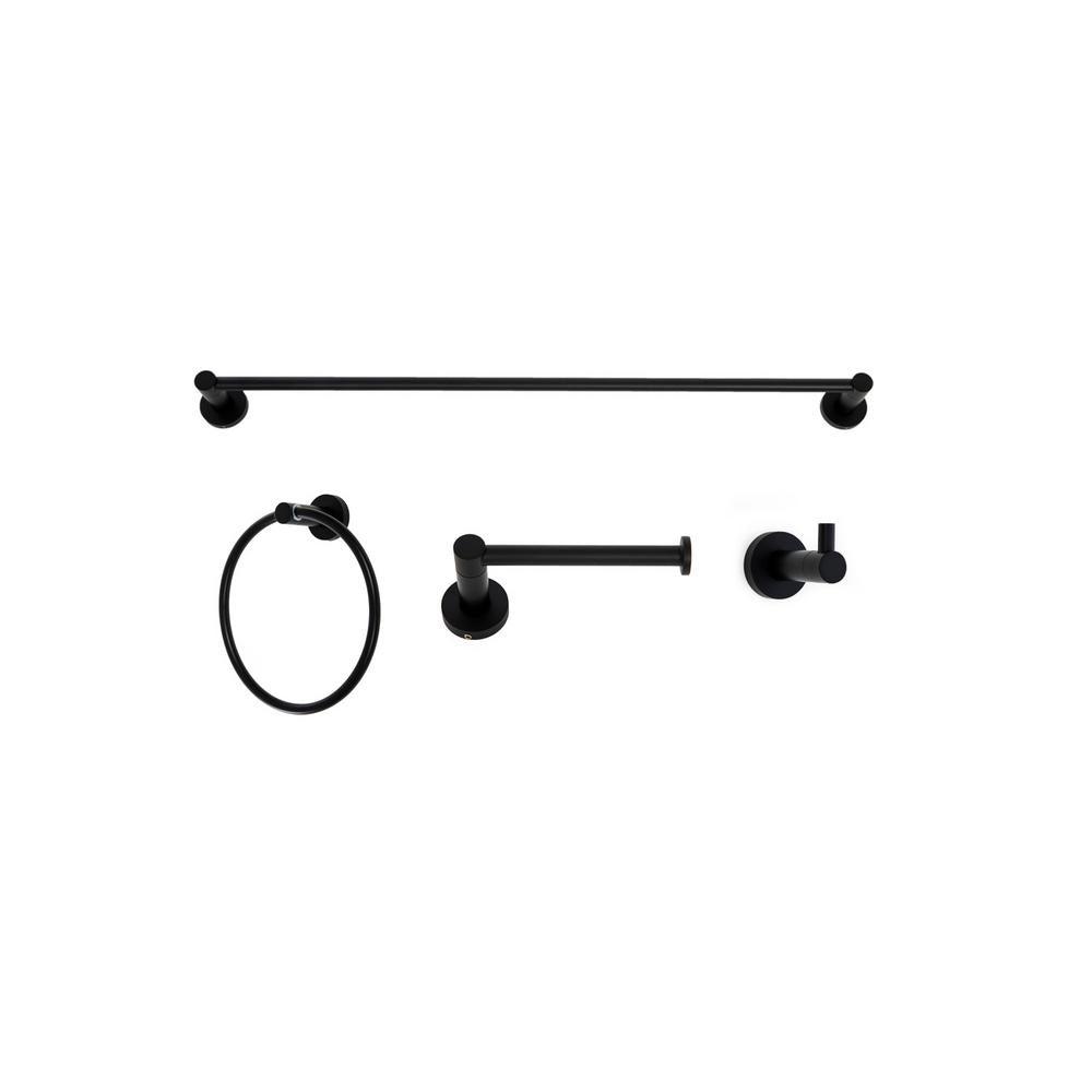 Venezia 4-Piece Bathroom Accessory Set in Polished Chrome - Super Arbor