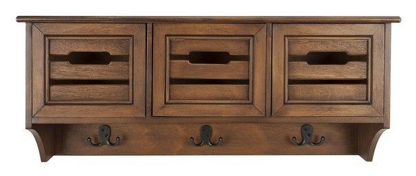 Safavieh Leon Hanging 3 Drawer Wall Rack (Black)