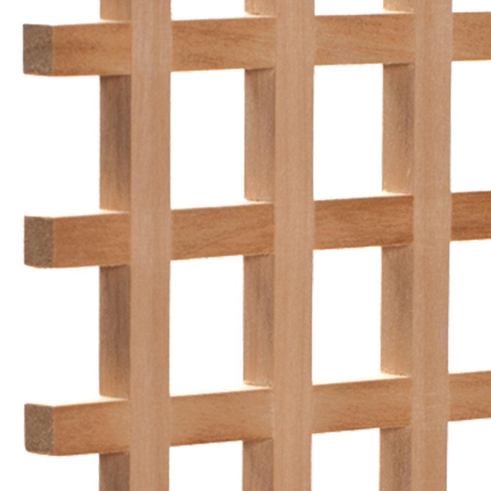 24 in. x 35-3/4 in. x 3/8 in. Unfinished Square Solid North American Hard Maple Lattice Panel Insert - Super Arbor