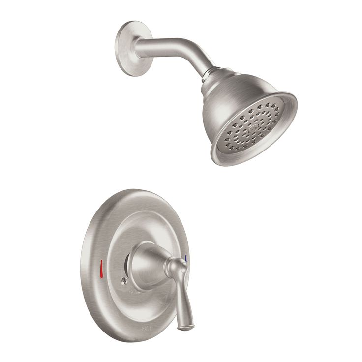 Banbury Single-Handle 1-Spray 1.75 GPM Shower Faucet with Valve in Spot Resist Brushed Nickel (Valve Included)