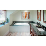 Jacuzzi NOVA 72 in. x 42 in. Acrylic Left-Hand Drain Rectangular Drop-In Whirlpool Bathtub with Heater in White