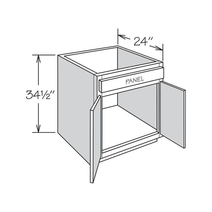 allen + roth Annscroft 27-in W x 34.5-in H x 24-in D Hazelnut Maple Sink Base Semi-Custom Cabinet