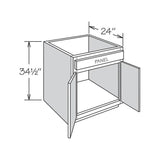 allen + roth Annscroft 27-in W x 34.5-in H x 24-in D Hazelnut Maple Sink Base Semi-Custom Cabinet