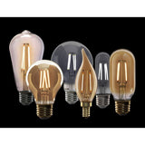 Feit Electric 60W Equivalent T10 Dimmable Incandescent Amber Glass Vintage Edison Large Light Bulb Soft White (12-Pack)
