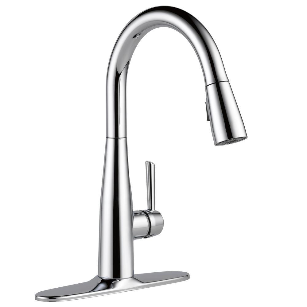 Essa Touch2O Technology Single-Handle Pull-Down Sprayer Kitchen Faucet with MagnaTite Docking in Arctic Stainless - Super Arbor
