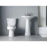 Cimarron Comfort Height 2-Piece 1.28 GPF Single Flush Round Toilet with AquaPiston Flush Technology in White - Super Arbor
