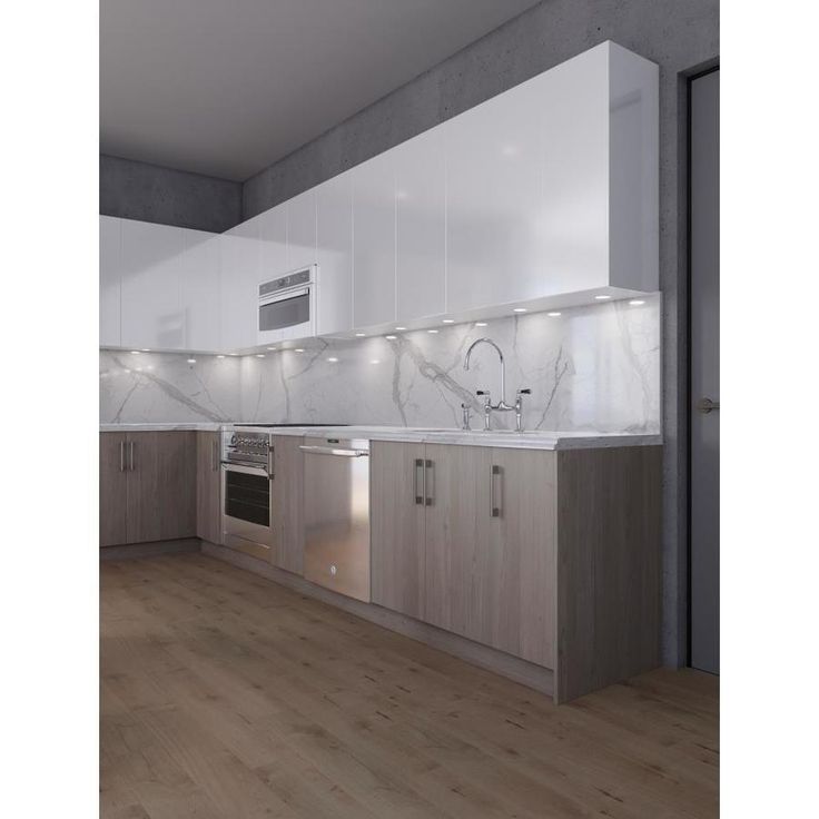 Cambridge 15-in W x 36-in H x 12-in D Grey Nordic Wood Engineered Wood Door Wall Stock Cabinet