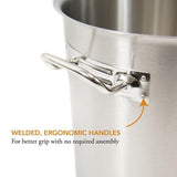 32 qt. Stainless Steel Stock Pot with Lid