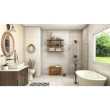 Colton 63 in. Center Drain Freestanding Bathtub in Glossy White - Super Arbor
