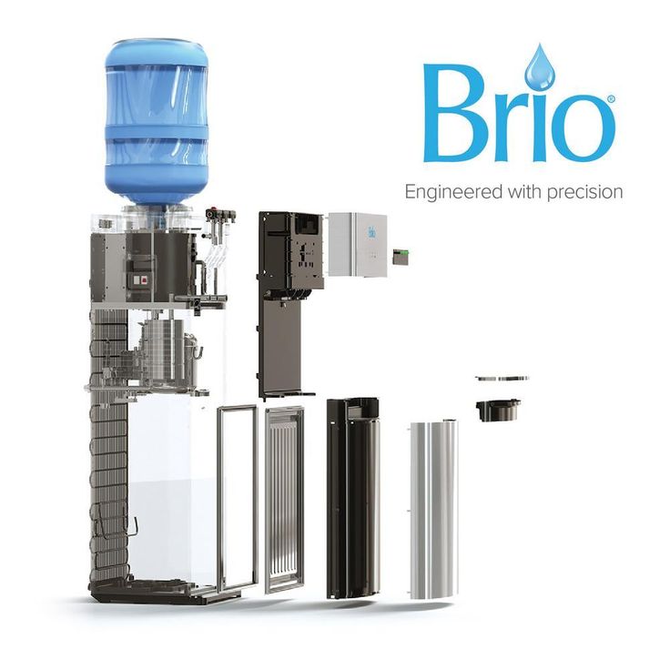 Hot Cold and Room Temp Water Dispenser Cooler Top Load, Tri Temp, Black and Stainless Steel, Essential Series