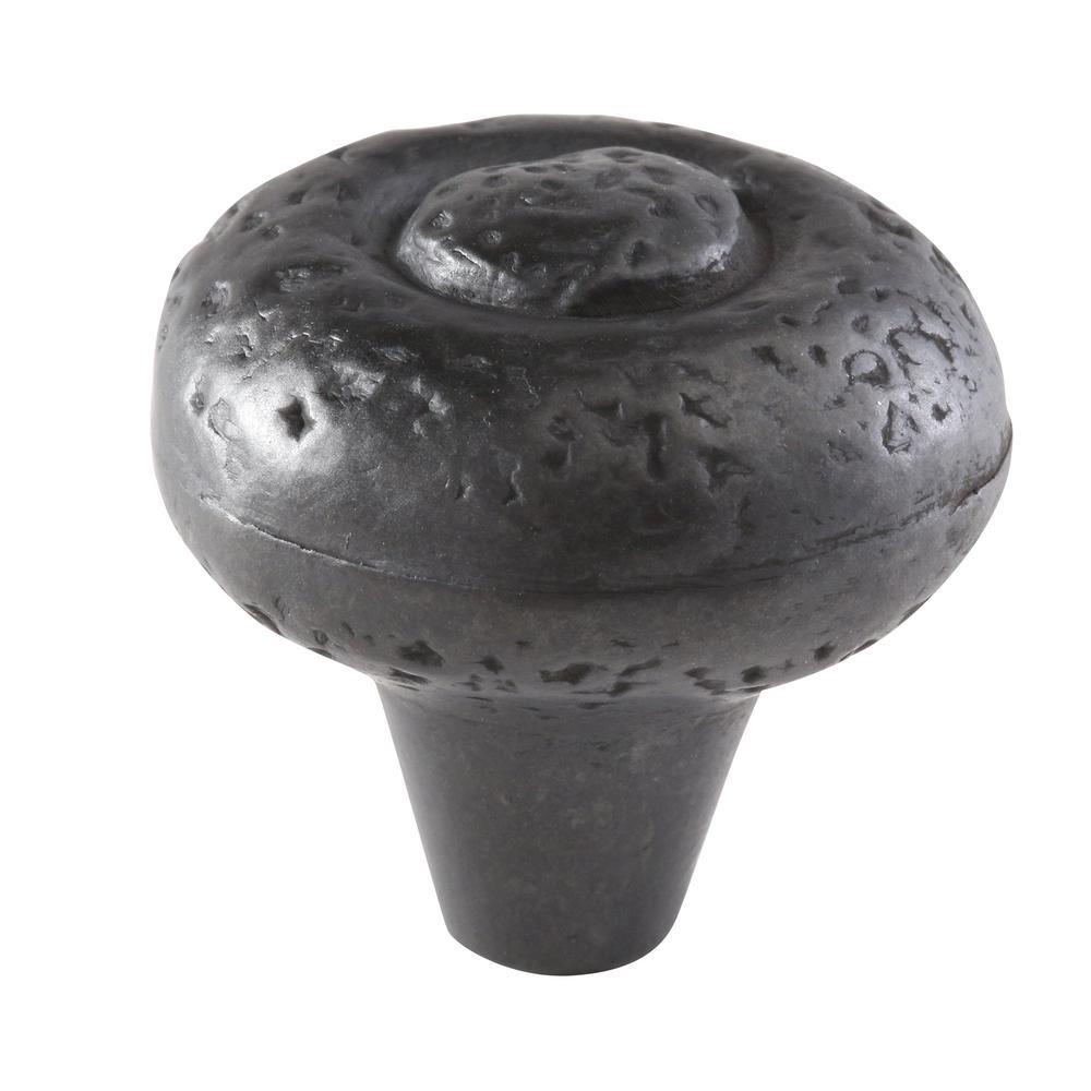 1-1/2 in. Black Cabinet Knob - Super Arbor