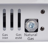 10,000 BTU Blue Flame Vent Free Natural Gas Thermostatic Wall Heater - Super Arbor
