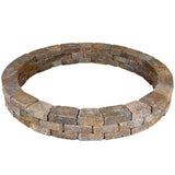 Pavestone RumbleStone 79.5 in. x 10.5 in. Tree Ring Kit in Cafe - Super Arbor