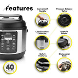 Professional 3.5 Qt. Stainless Steel Electric Pressure Cooker