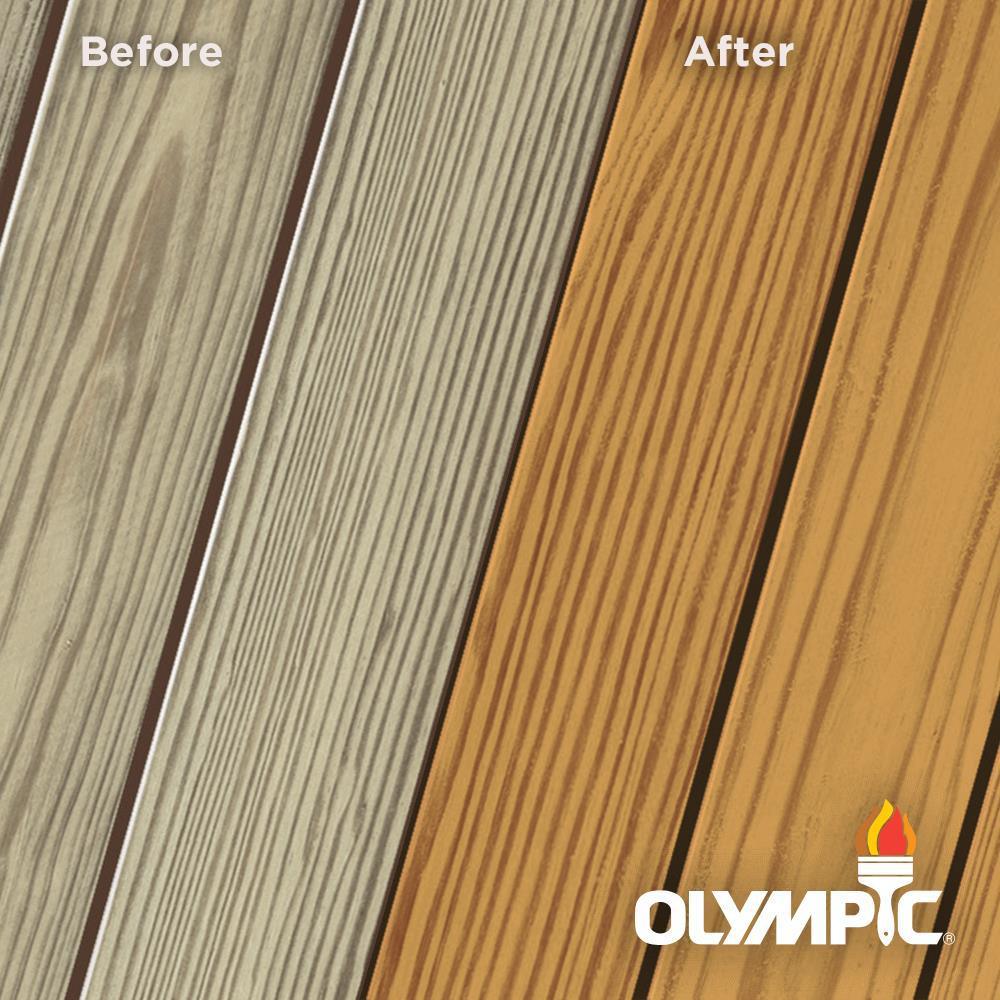 Olympic Maximum 1 gal. Cedar Natural Tone Semi-Transparent Exterior Stain and Sealant in One - Super Arbor