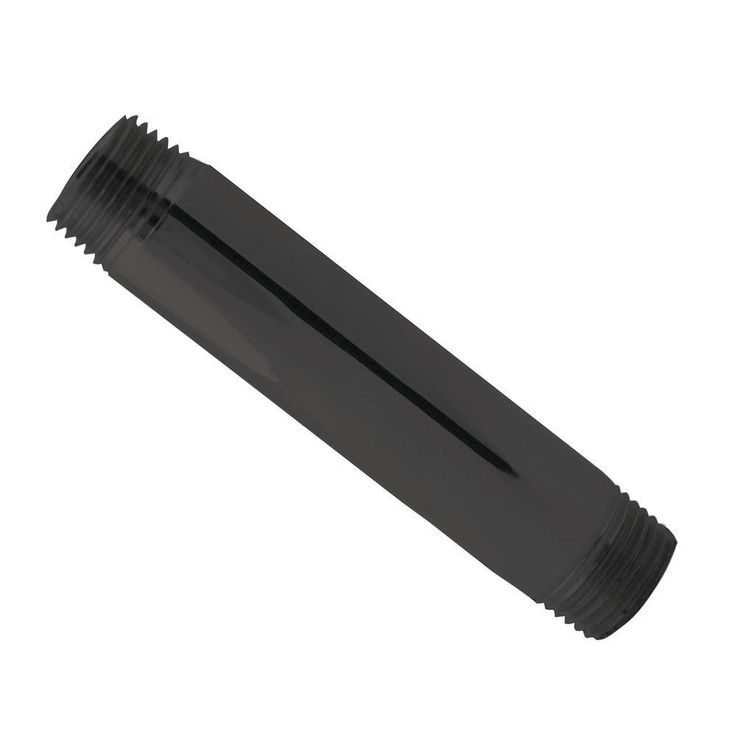 1/2 in. x 1/3 ft. IPS Lead-Free Brass Pipe Nipple in Matte Black