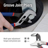 WORKPRO 7-piece Pliers Set (8-inch Groove Joint Pliers, 6-inch Long Nose, 6-inch Slip Joint, 4-1/2 Inch Long Nose, 6-inch Diagonal, 7-inch Linesman, 8-inch Slip Joint) for DIY & Home Use - Free Delivery
