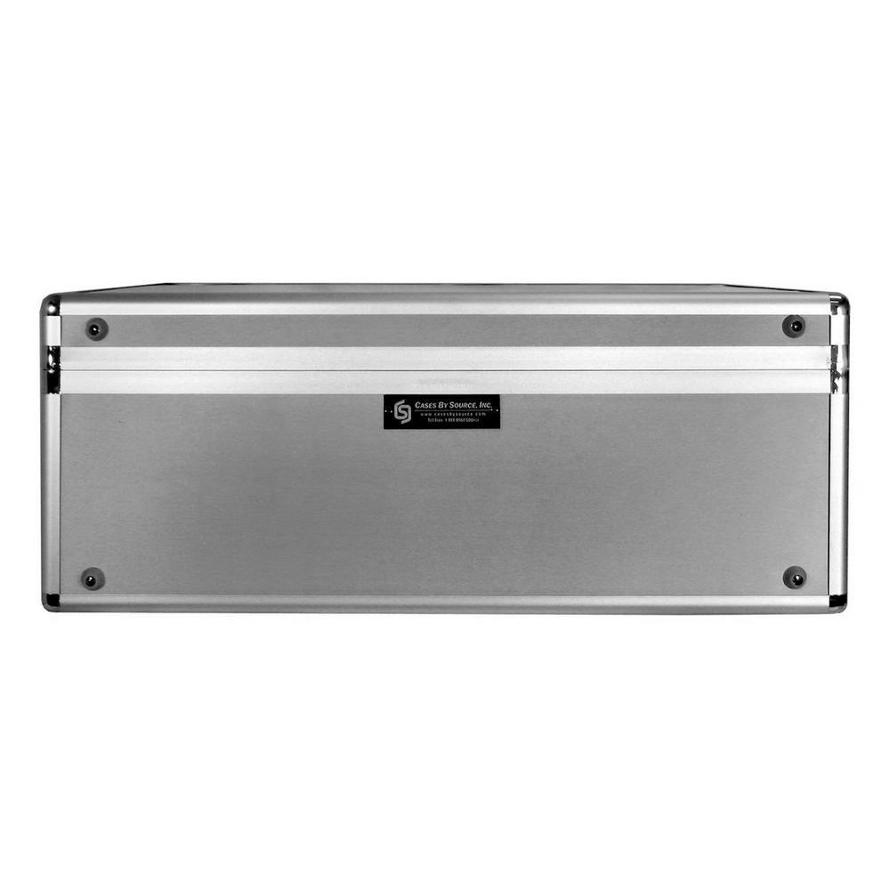 16.75 in. Smooth Aluminum Tool Case with Foam in Silver - Super Arbor