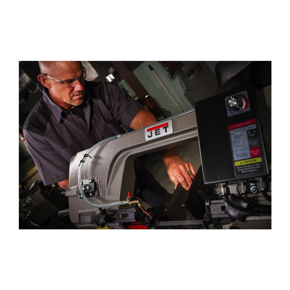7 in. x 12 in. 1 HP,115-Volt Metalworking Variable Speed Horizontal Vertical Bandsaw Deluxe 1Ph
