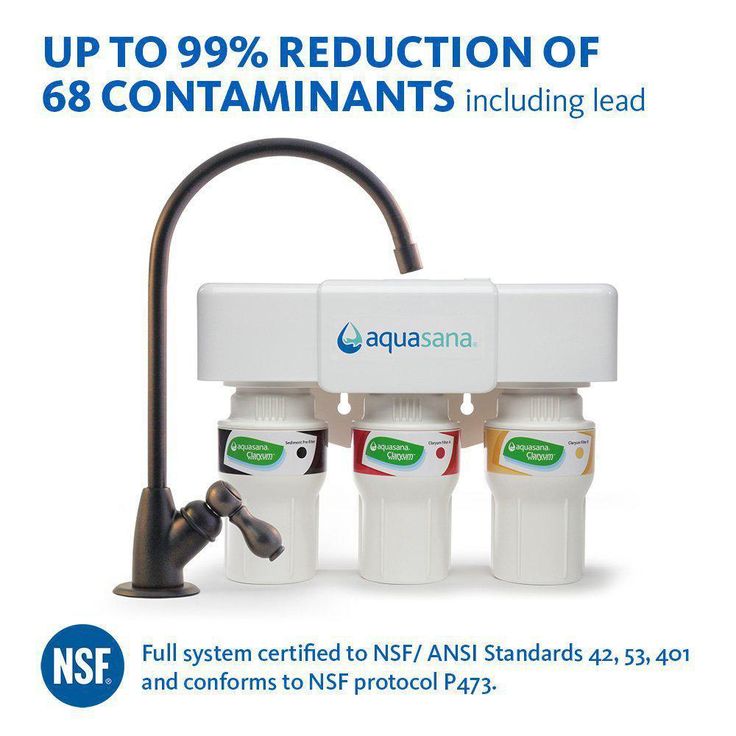 3-Stage Under Counter Water Filtration System with Faucet in Oil Rubbed Bronze