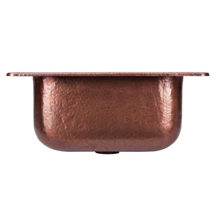 Seurat All-in-One Drop-In Copper 15 in. Single Bowl Copper Bar Sink with Pfister Bronze Faucet and Drain