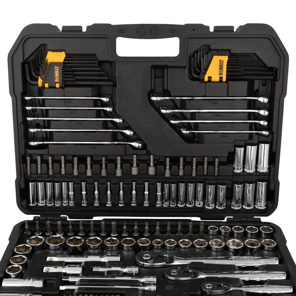 1/4 in., 3/8 in., and 1/2 in. Drive Polished Chrome Mechanics Tool Set (200-Piece) - Super Arbor