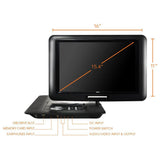 15.4 in. Portable DVD Player - Super Arbor