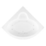 Jaspers 5 ft. Acrylic Corner Drop-in Whirlpool Bathtub in White - Super Arbor