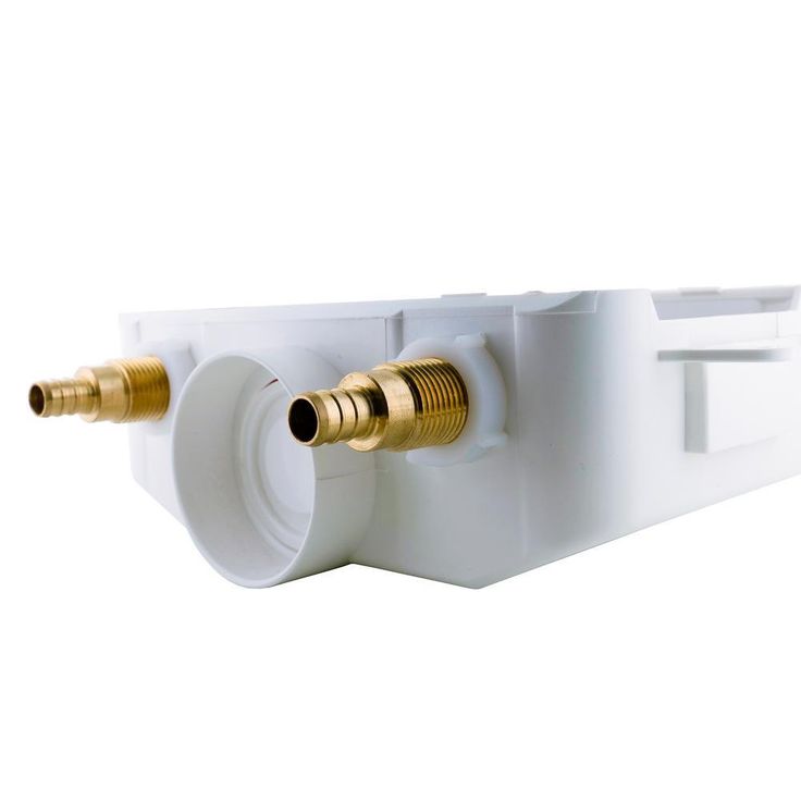 1/2 in. x 3/4 in. MHT Brass Washing Machine Outlet Box with Water Hammer with 1/2 in. Crimp PEX