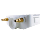 1/2 in. x 3/4 in. MHT Brass Washing Machine Outlet Box with Water Hammer with 1/2 in. Crimp PEX