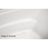 Ariel I 60 in. Acrylic Reversible Drain Oval Drop-In Soaking Bathtub in Biscuit