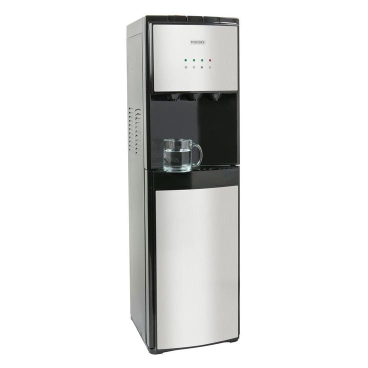 3 or 5 Gal. Water Cooler in Black with Hot, Cold and Room Temperature Water Functions
