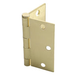 3-1/2 in. Square Corner Satin Brass Door Hinge Value Pack (24-Pack)