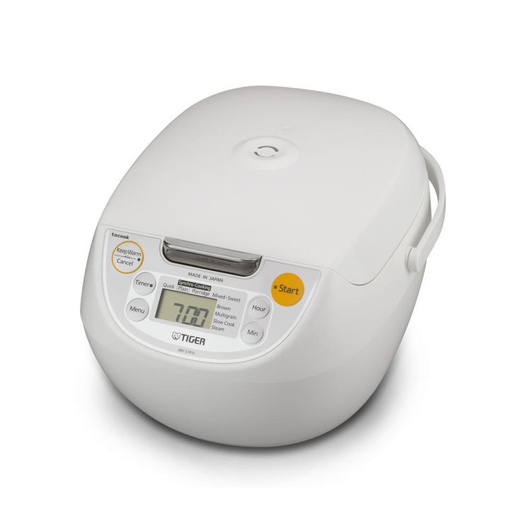 Micom 5.5-Cup White Rice Cooker with Tacook Cooking Plate