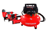 CRAFTSMAN 6-Gallon Single Stage Portable Electric Pancake Air Compressor (3-Tools Included)