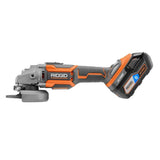 18-Volt OCTANE Cordless Brushless 4-1/2 in. Angle Grinder Kit with (1) OCTANE Bluetooth 3.0 Ah Battery and Charger