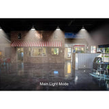 Commercial Electric 11 in. White Integrated LED Low Bay Light with Uplight, at 9000 Lumens, 5000K Daylight