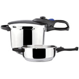 Favorit 4.2 + 6.3 Qt. Stainless Steel Pressure Cooker Set