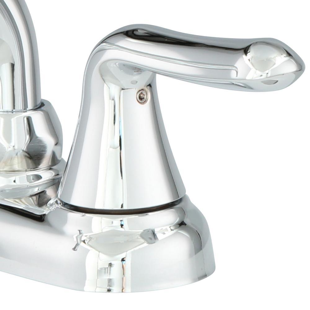 Colony Soft 4 in. 2-Handle Low Arc Laundry Faucet in Polished Chrome with Hose End - Super Arbor