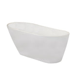 Shaia 67 in. Acrylic Flatbottom Non-Whirlpool Soaking Bathtub in White - Super Arbor