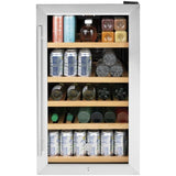 GE 31-Can Capacity (4.1-cu ft) Residential Stainless Steel Built-In/Freestanding Beverage Center