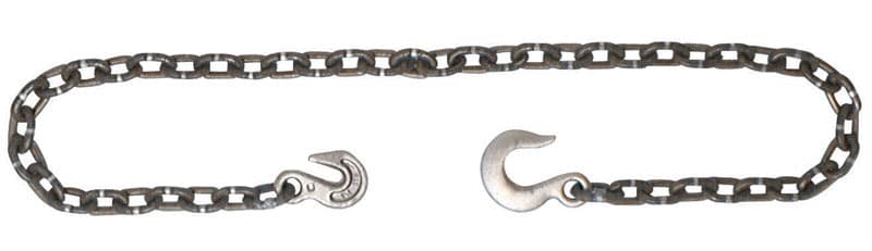 Campbell 3/8 in. Single Jack Carbon Steel Log Chain Assembly, 14 ft Length
