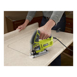 RYOBI 4.8 Amp Corded Variable Speed Orbital Jig Saw, JS481LG