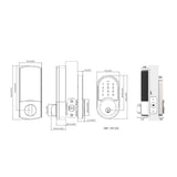 Defiant Round Matte Black Smart Wi-Fi Deadbolt Powered by Hubspace