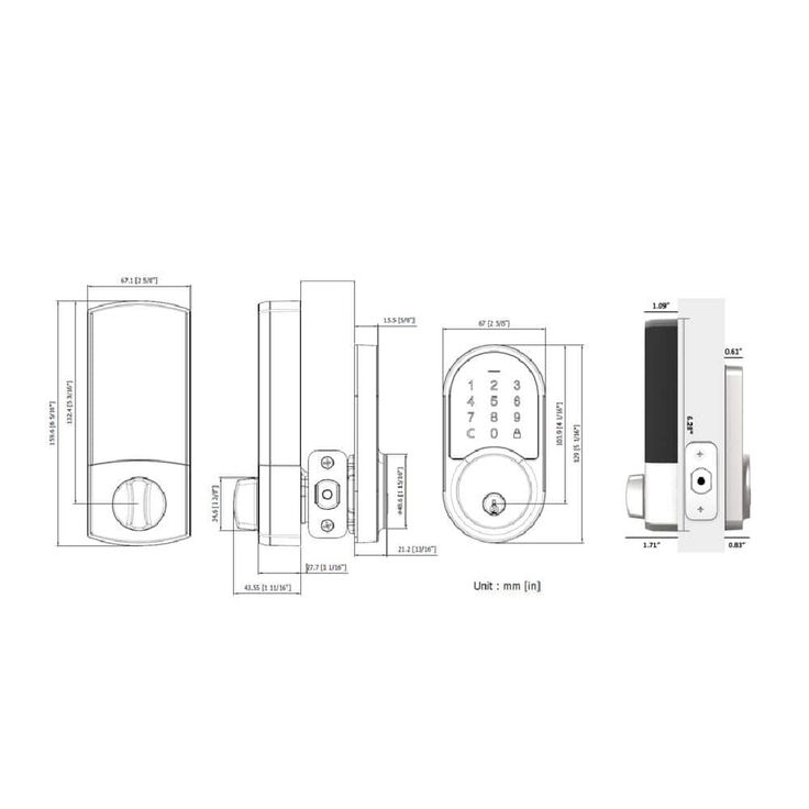 Defiant Round Matte Black Smart Wi-Fi Deadbolt Powered by Hubspace