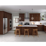 Benton Assembled 18x84x24 in. Pantry Cabinet with Adjustable Shelves in Amber - Super Arbor